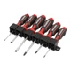 Набір викруток INTERTOOL VT-3436 6 од. (SL3.0*75 мм, SL5.0*75 мм, SL6.0*100 мм, PH0*75 мм, PH1*75 мм, PH2*100 мм) - зображення 1