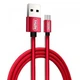 USB кабель Remax Fabric RC-091m Micro Red 1m - изображение 1
