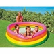 Детский надувной бассейн Intex Радуга» 770 л 168х46 см винил с шариками подстилкой и насосом Разноцветный (IP-172943) - изображение 2