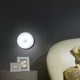 LED светильник круглый портативный автоматический |Холодный свет, датчик движения и освещения, магнит| 83mm, 1режим, microUSB White - изображение 2