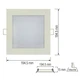 Светильник потолочный светодиодный LED-панель Horoz Electric SLIM/Sq-15 15W 4200K 056-005-0015 - изображение 2