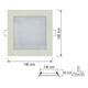 Светильник потолочный светодиодный LED-панель Horoz Electric SLIM/Sq-9 9W 4200K 056-005-0009 - изображение 2