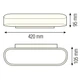 Светильник Светодиодный Бра LED Horoz Electric BELEN-12 12W 4000K белый 029-003-0012 - изображение 3