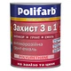 Антикоррозионная грунт-эмаль Polifarb Захист 3в1 кор.шок.RAL8017 2,7кг - изображение 1