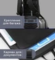Рюкзак городской Bopai Черный 15.6"/17 л ультратонкий на 4 отделения c USB портом - изображение 5