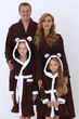 Махровий дитячий халат IDEAL TEXTILE з капюшоном, 380 г/м2 коричневий+білий на 7 років 116-122 см - зображення 2