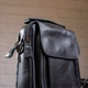 Сумка планшет через плечо мужская из натуральная кожи Vintage leather-14816 Черная - изображение 14