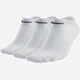 Набор мужских носков коротких хлопковых Nike Value No Show SX2554-101 38-42 (M) 3 пары Белый (659658575653) - изображение 1