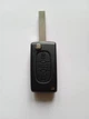 Корпус викидного ключа Peugeot 407 4007 607 Galakeys 3 кнопки батарейка на корпусі лезо HU83 (01-28) - зображення 1