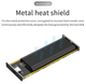 Зовнішня кишеня Blueendless PC280K для M2 NVMe (PCIe) SSD USB 3.1 Type-C - зображення 4