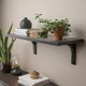 Настінна полиця IKEA BERGSHULT / RAMSHULT 80х30 см чорно-коричнева (793.254.64) - зображення 3
