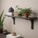 Настінна полиця IKEA BERGSHULT / RAMSHULT 80х20 см чорно-коричнева (292.906.12) - изображение 3