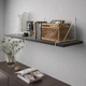 Настінна полиця IKEA BERGSHULT / PERSHULT 120х30 см чорно-коричнева (892.907.65) - зображення 3
