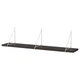 Настінна полиця IKEA BERGSHULT / PERSHULT 120х20 см чорно-коричнева (292.907.11) - изображение 1