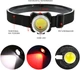 Фонарь налобный аккумуляторный Quantum QM-FL4010 Lucky LED COB + Micro USB Черный (9345916106721) - изображение 2