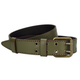 Ремень мужской кожаный хаки JK-4074 green (120 см) - изображение 2