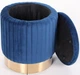 Пуф Monte AMF Blue/Golden (мягкий/сталь/ткань Велюр) (547481) - изображение 5