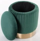 Пуф Little Monte AMF Green/Golden (м'який/сталь/тканина Велюр) (547491) - зображення 5