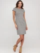 Сукня коротка осіння жіноча H&M 0810591-01 36 Чорна з білим (KAY2000001116883) - зображення 1