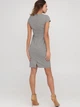 Сукня коротка осіння жіноча H&M 0810591-01 36 Чорна з білим (KAY2000001116883) - зображення 2