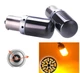 Автомобильная лампа с цоколем 1156 Bau15S 144SMD 3014 canbus 12V Chrome Amber Жёлтый со смещением Autoexpect (11819) - изображение 1