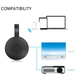 4K медіаплеєр Chromecast з Wi-Fi для перегляду ТБ, YouTube (5002052) - зображення 2