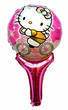 Фольгированный Шар Мини Фигура Hello Kitty Погремушка 48x28 (18") - изображение 2
