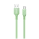 Дата кабель USB 2.0 AM to USB-C 1.0m soft silicone green ColorWay (CW-CBUC042-GR) - зображення 1