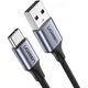 Кабель UGREEN US288 USB 2.0 to USB Type-C Cable Nickel Plating Aluminum Braid 3A 0.25m Black (60124) - изображение 1