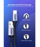 Кабель UGREEN US288 USB 2.0 to USB Type-C Cable Nickel Plating Aluminum Braid 3A 0.25m Black (60124) - изображение 4