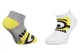 Носки Minions Socks 2-pack 27-30 gray/white 36775-1 - изображение 1