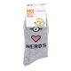 Носки Minions Heart Eye Nerds 1-pack 36-41 light gray 13890131-1 - изображение 2