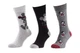 Носки Disney Mickey Writing In Mickey / Mickey All Over / Head Mickey 1 928 3-pack 43-46 gray-black 93154162-1 - изображение 1