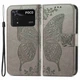 Чехол UniCase Butterfly Pattern для Xiaomi Poco M4 Pro 4G - Grey - изображение 1