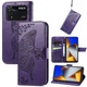 Чехол-книжка с рисунком UniCase Butterfly Pattern для Xiaomi Poco M4 Pro 4G - Purple - изображение 6