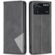Чехол-книжка с кармашками UniCase Geometric Pattern для Xiaomi Poco M4 Pro 4G - Black - изображение 1
