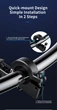 Мото-вело держатель для смартфона Baseus Knight Motorcycle Holder Черный - изображение 15