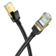 Кабель мережевого LAN RJ45 HOCO US02 Level copper gigabit, 1 м, чорний - изображение 2