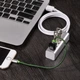 USB-хаб адаптер Hoco HB1 Line Machine Tarnish (5 Вт, 0.8 м, 4 USB) - Темно Серый - изображение 5