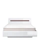 Ліжко Ацтека LOZ/140 (BRW (Black Red White)) Білий + Білий глянець 140х200 см 261824_01 - зображення 2