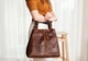 Женская кожаная сумка Italian bags DB6929 brown - изображение 4