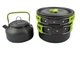 Набор туристической посуды Cooking Set DS-308, зеленые ручки - изображение 3