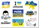 Наклейки,стікери,наклейки для ноутбука, патріотичні наліпки, Apriori, А5 210_148 мм самоклеющийся папір, 6 аркушів, Пес Патрон , 46 вид - зображення 5