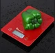 Сенсорні платформні електронні кухонні ваги до 5 кг Domotec MS 912 Червоні - зображення 1