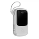 Повербанк BASEUS with lightning cable Qpow Digital Display 10000mAh |2USB/Type-C/Lightning, 3A, 15W| White - изображение 6