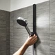 Тримач для ручної душової лійки HANSGROHE WallStoris 27917670 пластиковий чорний - зображення 3