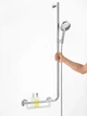 Штанга для душа HANSGROHE Unica Comfort 1100мм латунь/пластик хром 26404400 - изображение 3