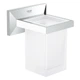 Стакан для зубных щеток GROHE Allure Brilliant 40493000 прямоугольный стеклянный хром - изображение 1