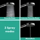 Душова лійка HANSGROHE Rainfinity EcoSmart із кнопкою 132мм пластик хром 26865000 - зображення 4