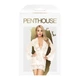 Комплект пеньюар с декором в виде роз и стрингами Penthouse - Sweet Retreat White XL - изображение 3